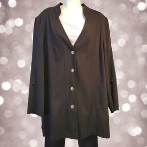Doris Streich Women's Black Jacket - Size‎ Large